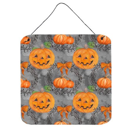 MICASA Watecolor Halloween Pumpkins Wall or Door Hanging Prints6 x 6 in. MI234090